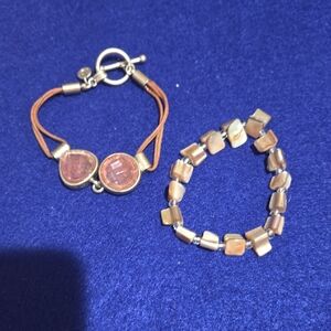 LOFT Y2K Bracelet Plus A Mother Of Pearl Chip Bracelet